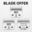 Picture of Andis Blade Bundle – 4FC, 5FC & 7FC
